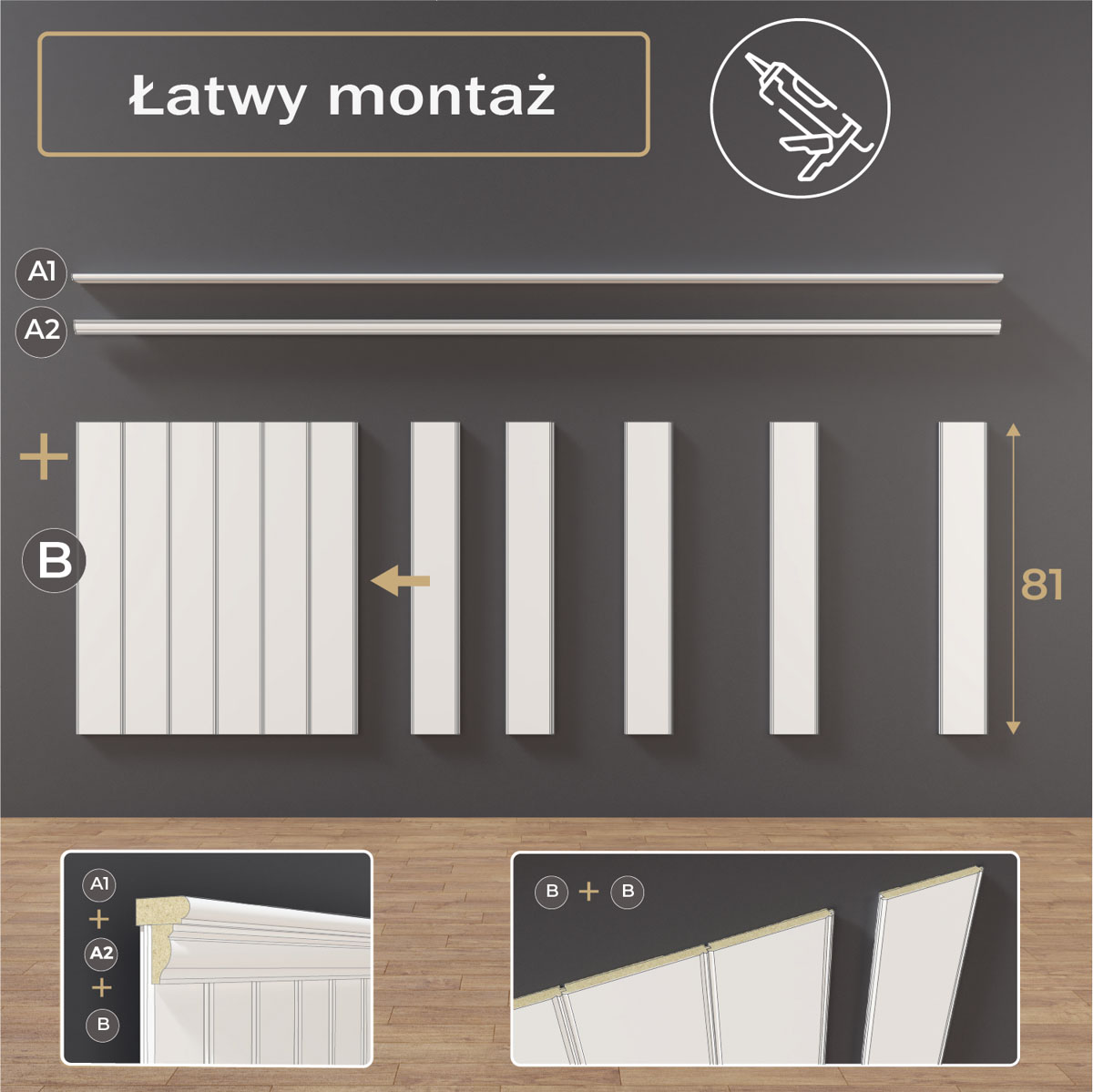 Jak montować boazerię Nova-2