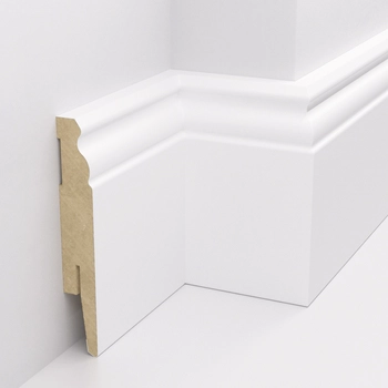 Listwa przypodłogowa MDF - ESTILO 10cm - Biała Premium