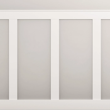 Boazeria ścienna FRAME do malowania - długość 200 cm, wysokość 123 cm + Farba biały RAL9010