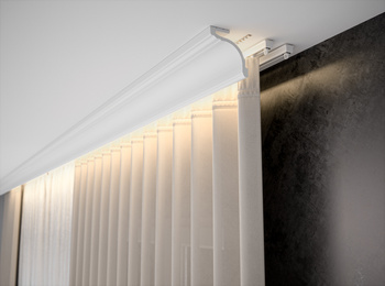 Listwa Gzymsowa Creativa LIGHTBLOCKER - Maskownica do Karnisza LK-05