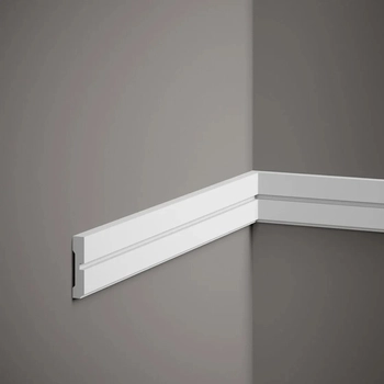 Listwa ścienna MDD414 biała wym. 200 x 1.1 x 5.1 cm, z ProFoam