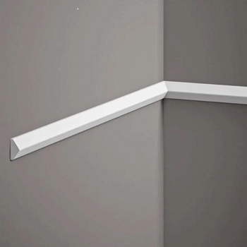 Listwa ścienna QL022 biała wym. 200 x 1 x 2 cm, z PolyForce