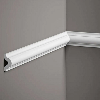 Listwa ścienna MDD332 biała wym. 200 x 1.7 x 4.1 cm, z ProFoam