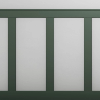 Boazeria ścienna FRAME do malowania - długość 200 cm, wysokość 123 cm + Farba Oliwkowy Grafit
