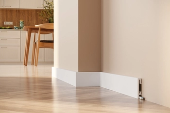 PRÓBKA 20 cm - Listwa przypodłogowa Premium Floor Durofit PF081 biała RAL9003 8 cm