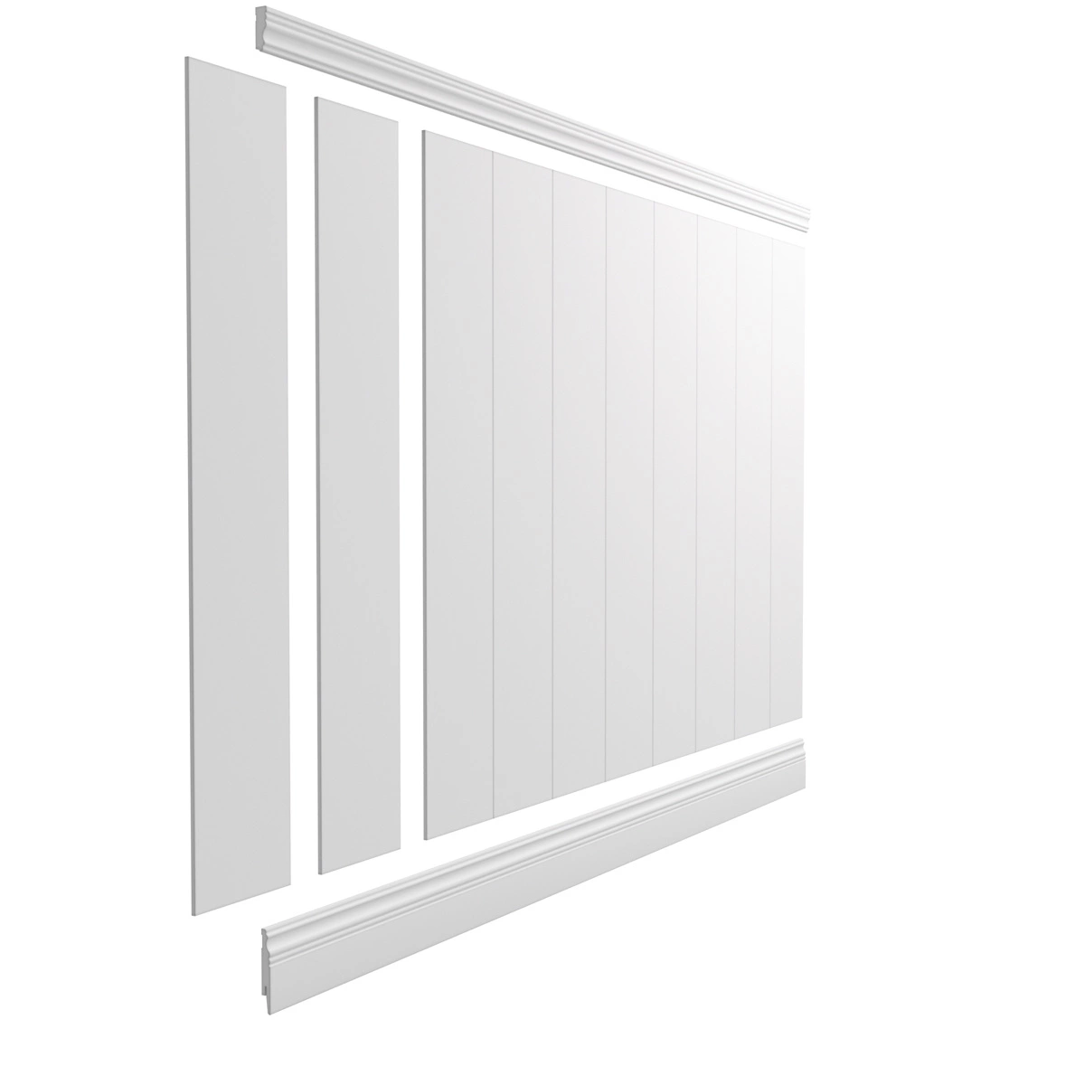 Boazeria ścienna MDF - długość 200 cm / wysokość 117,5 cm (zestaw Linea / Elegant XL / Alexa)