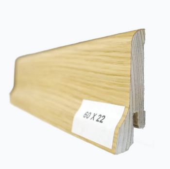 Lakierowana listwa dębowa przypodłogowa (240 cm x 6 cm x 2,2 cm) Dąb Europejski