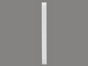 Pilaster D1516 biały wym. 220 x 2 x 19.7 cm, z ProFoam