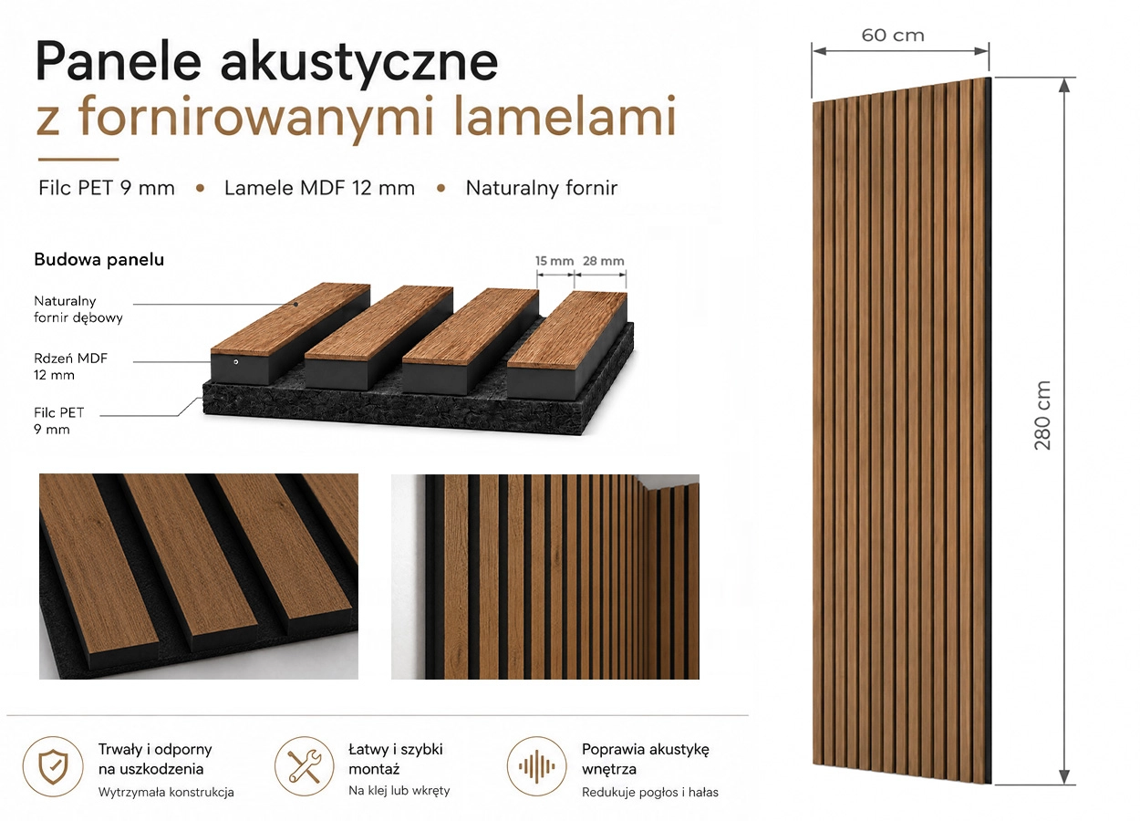 Lamele Fornirowane na filcu akustycznym - Dąb Olejowany 60 x 280 cm pol_pl_Lamele-Fornirowane-na-filcu-akustycznym-Dab-Olejowany-60-x-280-cm-3769_5