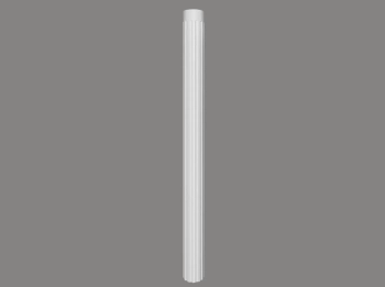 Kolumna ozdobna C3001W biała wym. 18 x 10 x 239.5 cm, z ProFoam