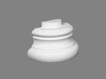 Podstawa półkolumny C5002-4H biała wym. 31 x 15.5 x 16 cm, z ProFoam