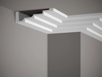 Biała Listwa Przysufitowa ProFoam MDB130 o wymiarach 200 x 19 x 5 cm