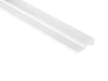 Białe zakończenie prawe lameli L0201RT z PolyForce o wymiarach 200 x 1.2 x 4.5 cm