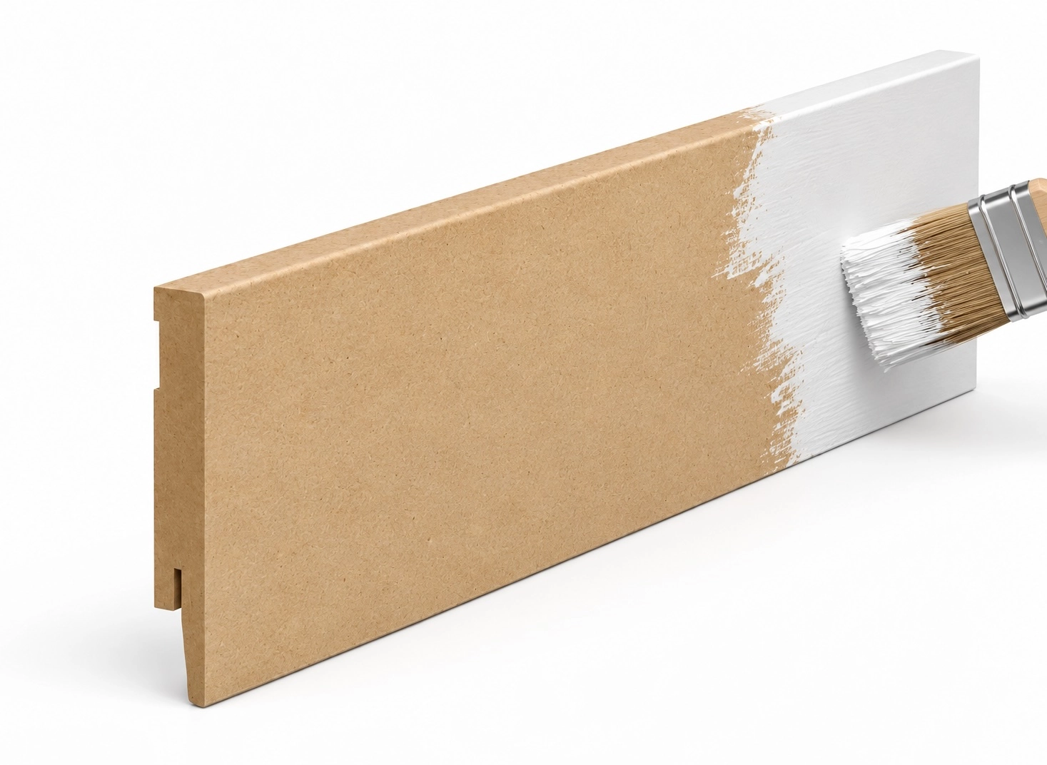 Listwa przypodłogowa MDF DUO 12 cm do malowania – widok z boku