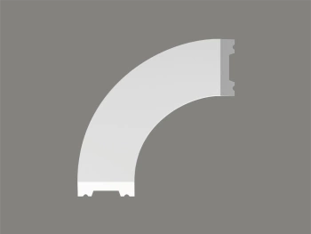 Biały Narożnik Ramki Ściennej MD011-10 z PolyForce, Wymiary 10 x 4 x 10 cm