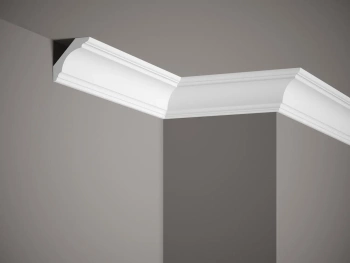 Biała Listwa Przysufitowa ProFoam MDB167 o wymiarach 200 x 5.5 x 5.5 cm