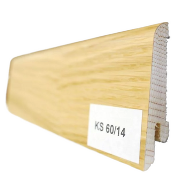 Lakierowana listwa dębowa przypodłogowa 60/22 (240 cm x 6 cm x 2,1 cm) - Dąb Europejski