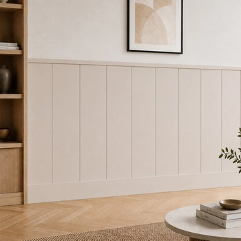 Boazeria ścienna LOFT do malowania - długość 200 cm, wysokość 114,5 cm + Farba Cappuccino