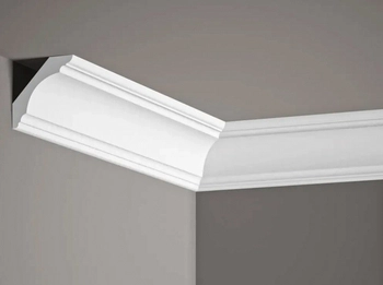 Listwa przysufitowa biała MDB167 wym. 200 x 5.5 x 5.5 cm, z ProFoam