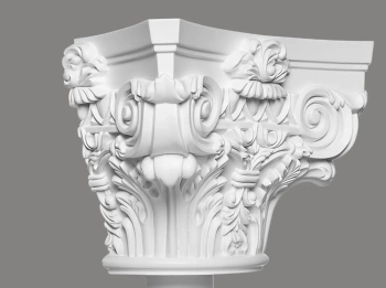 Nasada biała dla półkolumny C1002-2H z ProFoam, wymiary 37.5 x 18.7 x 25.7 cm