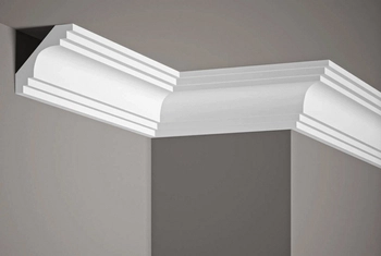 Listwa sufitowa MDB152 biała wym. 200 x 7.6 x 7.6 cm, z ProFoam