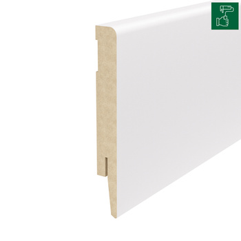 Listwa przypodłogowa MDF TRIO R5, do malowania, 12cm