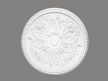 Biała Rozeta Sufitowa ProFoam B3015 o Wysokości 6.4 cm