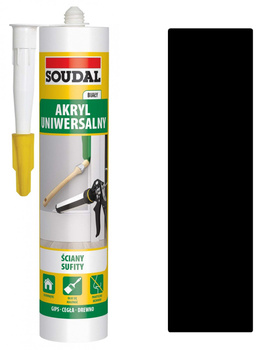 Uniwersalny Uszczelniacz Akrylowy Soudal, Czarny