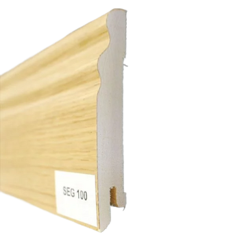 Listwa przypodłogowa z dębu europejskiego, lakierowana SEG100 (240 cm x 9,5 cm x 1,5 cm)