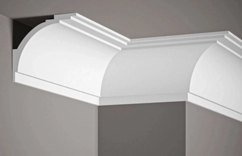Listwa przysufitowa wielofunkcyjna MD105 biała wym. 200 x 12 x 10.8 cm