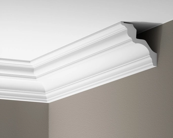 Listwa gzymsowa gładka Creativa LGG-53, wym. 10.4 x 10.2 x 240 cm