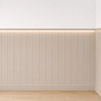 Boazeria ścienna LED do malowania - długość 200 cm, wysokość 114 cm + Farba w kolorze Cappuccino