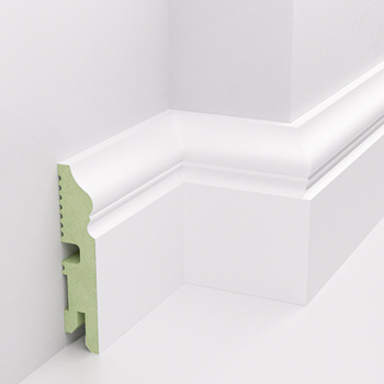 Biała Listwa Podłogowa z MDF Lakierowana FG-LB3 8cm