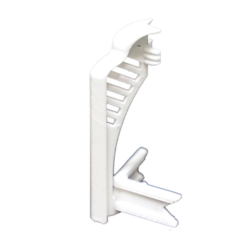 Plastikowy ochraniacz na narożnik biały do listwy PEDROSS 6044 - 8cm