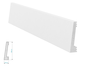 Listwa polistyrenowa polimerowa Krome PN6015 do podłogi i ścian (240 cm x 6 cm x 1,5 cm)