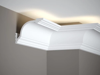 Listwa sufitowa do oświetlenia MD156 PolyForce, kolor biały, wymiary 200 x 14.5 x 11 cm