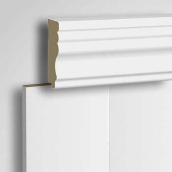 Listwa wieńcząca do boazerii ściennej MDF - LINEA - Biala Premium