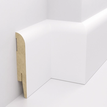 Listwa przypodłogowa MDF OTTO, Biała Premium, 10cm