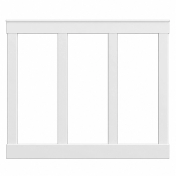 Boazeria ścienna FRAME - długość 200 cm, wysokość 123 cm - zestaw listew MDF