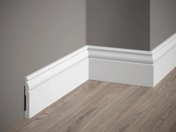 Listwa PolyForce biała przypodłogowa 200 x 1.2 x 9.4 cm MD094