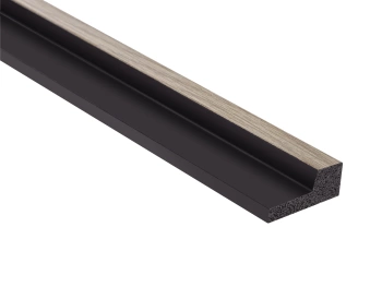 Prawy element końcowy lameli L0103RT w odcieniu szary dąb, wymiary 200 x 1.2 x 12 cm, materiał PolyForce