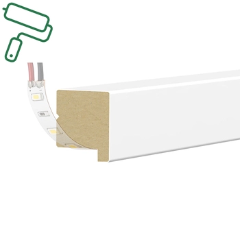 Listwa wieńcząca do boazerii ściennej MDF - PLANO LED - do malowania