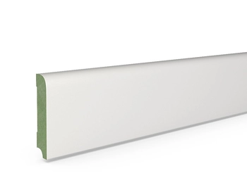 Listwa przypodłogowa MDF Plus R10 (262 cm x 8 cm x 1,6 cm) wilgocioodporna biała półmatowa