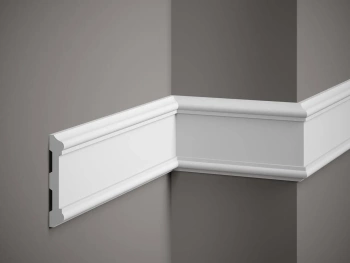 Listwa dekoracyjna MDD410 ProFoam w kolorze białym, rozmiar 200 x 2 x 10.8 cm