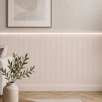 Boazeria ścienna LED do malowania - długość 200 cm, wysokość 114 cm + Farba w kolorze Cappuccino