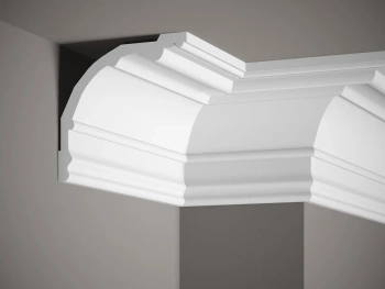 Biała Listwa Styropianowa Przysufitowa ProFoam MDB128 o wymiarach 200 x 17 x 17.8 cm