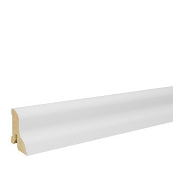 Listwa przypodłogowa MDF TRIO R5, Biała Premium, 8cm
