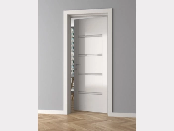 Białe Obrzeże Drzwiowe MD008E wym. 240 x 1.7 x 8 cm, wykonane z PolyForce