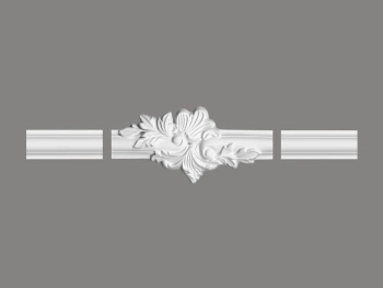 Biały narożnik do ramki ściennych MDD332-12 z ProFoam, wymiary 23.5 x 4.1 x 11 cm