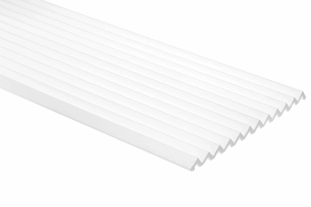 Panel lamelowy WP003TP Vivid biały RAL 9003 wym. 200 x 1.6 x 24.7 cm, z PolyForce